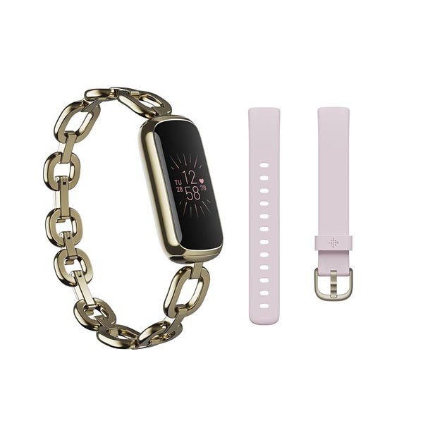 Fitbit Luxe Special Edition Gorjana w Jewellery Band - Soft Gold / Peony, mobiles, lebanon, samsung, iphones, new, used, laptops, computers, huawei, phone, mobile prices in lebanon,mobile prices