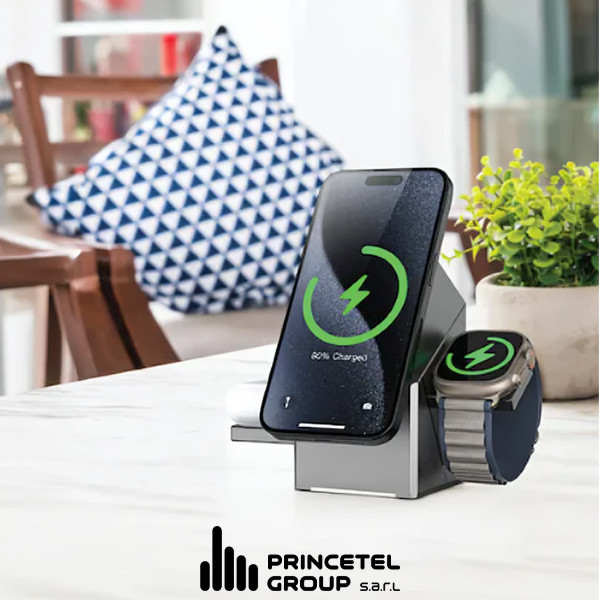 Green Lion Power Trio 3 in 1 Charger Gray - mobile shop in Hamra, Beirut, Lebanon. New and used phones, iPhone, Samsung, Huawei, Xiaomi, Oppo, Realme, Honor, Google Pixel, tablets, laptops, computers, and accessories. متجر موبايلات في الحمرا، بيروت، لبنان. هواتف جديدة ومستعملة، آيفون، سامسونج، هواوي، شاومي، أوبو، ريلمي، هونر، جوجل بيكسل، أجهزة لوحية، لابتوبات، كمبيوترات، واكسسوارات.
