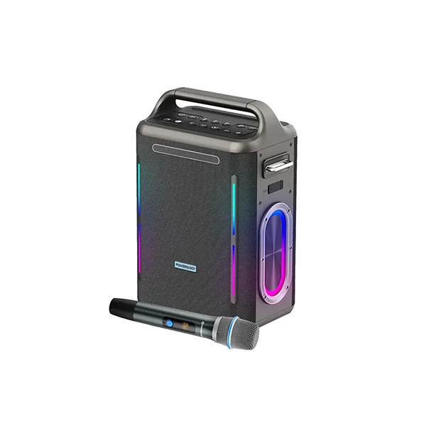 Powerology Karaoke Party Speaker - Silver, mobiles, lebanon, samsung, iphones, new, used, laptops, computers, huawei, phone, mobile prices in lebanon,mobile prices