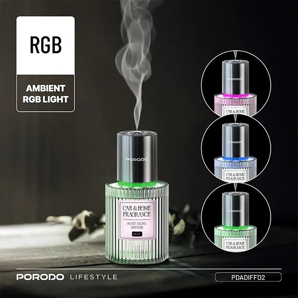 Porodo Grasse 200mah 120ML Aroma Diffuser - mobile shop in Hamra, Beirut, Lebanon. New and used phones, iPhone, Samsung, Huawei, Xiaomi, Oppo, Realme, Honor, Google Pixel, tablets, laptops, computers, and accessories. متجر موبايلات في الحمرا، بيروت، لبنان. هواتف جديدة ومستعملة، آيفون، سامسونج، هواوي، شاومي، أوبو، ريلمي، هونر، جوجل بيكسل، أجهزة لوحية، لابتوبات، كمبيوترات، واكسسوارات.
