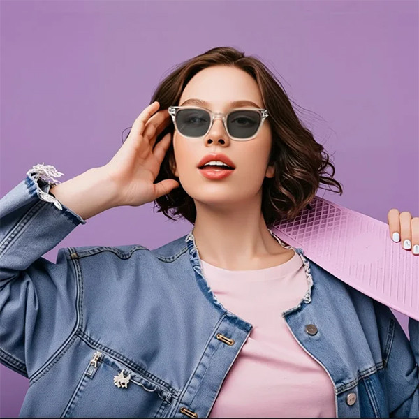 Powerology Nice BT  Sunglass with Touch Control+ Dark  Glass Lens -  Transparent - mobile shop in Hamra, Beirut, Lebanon. New and used phones, iPhone, Samsung, Huawei, Xiaomi, Oppo, Realme, Honor, Google Pixel, tablets, laptops, computers, and accessories. متجر موبايلات في الحمرا، بيروت، لبنان. هواتف جديدة ومستعملة، آيفون، سامسونج، هواوي، شاومي، أوبو، ريلمي، هونر، جوجل بيكسل، أجهزة لوحية، لابتوبات، كمبيوترات، واكسسوارات.