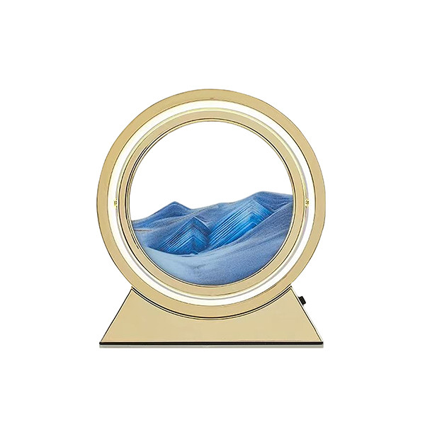 3D Moving Sand Art Desk Lamp 360° Rotating Hourglass Decoration Creative Art Sand Art Liquid Motion Table Lamp Decoration, mobiles, lebanon, samsung, iphones, new, used, laptops, computers, huawei, phone, mobile prices in lebanon,mobile prices