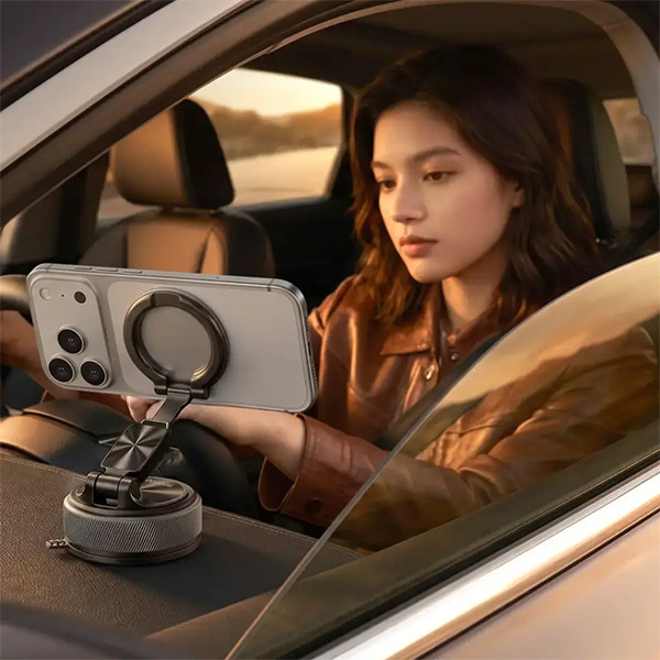 Porodo 2-in-1 suction magsafe Car Phone Holder with Detachable Ring - Black - mobile shop in Hamra, Beirut, Lebanon. New and used phones, iPhone, Samsung, Huawei, Xiaomi, Oppo, Realme, Honor, Google Pixel, tablets, laptops, computers, and accessories. متجر موبايلات في الحمرا، بيروت، لبنان. هواتف جديدة ومستعملة، آيفون، سامسونج، هواوي، شاومي، أوبو، ريلمي، هونر، جوجل بيكسل، أجهزة لوحية، لابتوبات، كمبيوترات، واكسسوارات.