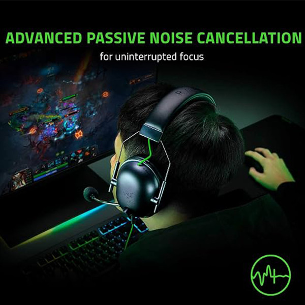 Razer Blackshark V2k-wired Gaiming Headset Black - mobile shop in Hamra, Beirut, Lebanon. New and used phones, iPhone, Samsung, Huawei, Xiaomi, Oppo, Realme, Honor, Google Pixel, tablets, laptops, computers, and accessories. متجر موبايلات في الحمرا، بيروت، لبنان. هواتف جديدة ومستعملة، آيفون، سامسونج، هواوي، شاومي، أوبو، ريلمي، هونر، جوجل بيكسل، أجهزة لوحية، لابتوبات، كمبيوترات، واكسسوارات.