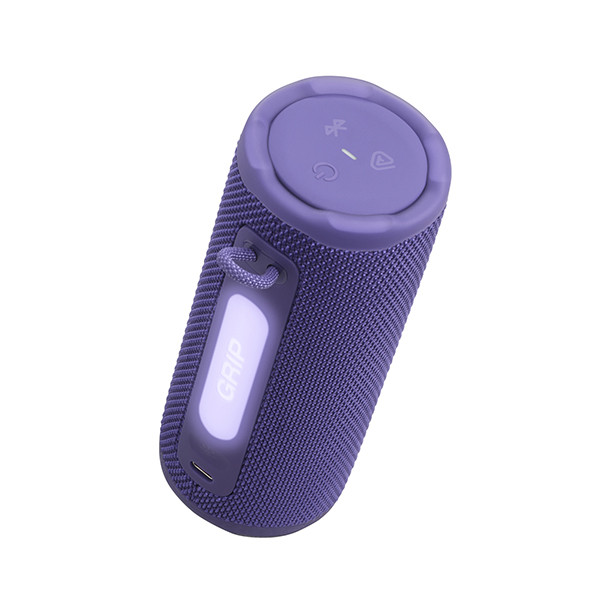 JBL Grip Purple Wireless Speaker - mobile shop in Hamra, Beirut, Lebanon. New and used phones, iPhone, Samsung, Huawei, Xiaomi, Oppo, Realme, Honor, Google Pixel, tablets, laptops, computers, and accessories. متجر موبايلات في الحمرا، بيروت، لبنان. هواتف جديدة ومستعملة، آيفون، سامسونج، هواوي، شاومي، أوبو، ريلمي، هونر، جوجل بيكسل، أجهزة لوحية، لابتوبات، كمبيوترات، واكسسوارات.