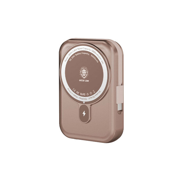 Green Lion Monaco 10000mAh MagSafe Power Bank Titanium Gold, mobiles, lebanon, samsung, iphones, new, used, laptops, computers, huawei, phone, mobile prices in lebanon,mobile prices