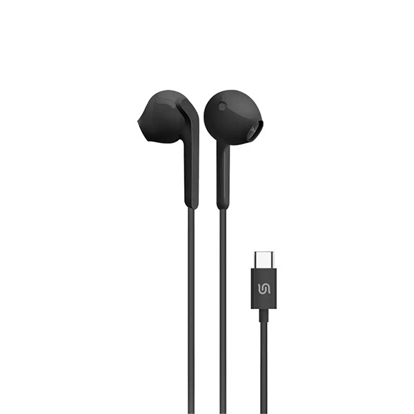 Porodo Soundtec Metal Earphones 14mm Type C - Black, mobiles, lebanon, samsung, iphones, new, used, laptops, computers, huawei, phone, mobile prices in lebanon,mobile prices