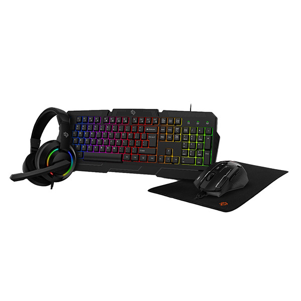 Porodo Gaming 4in1 Combo with Keyboard, Head phone, Mouse and Mouse Pad - Black, mobiles, lebanon, samsung, iphones, new, used, laptops, computers, huawei, phone, mobile prices in lebanon,mobile prices