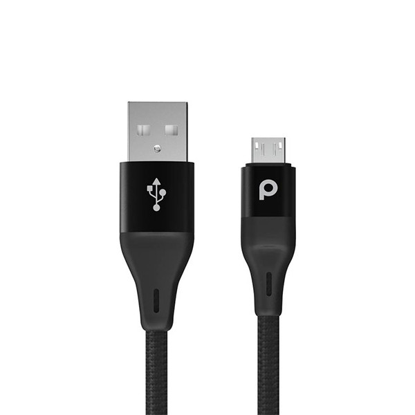 Porodo Braided Micro USB Cable 2.2M 2.4A(Aluminum), mobiles, lebanon, samsung, iphones, new, used, laptops, computers, huawei, phone, mobile prices in lebanon,mobile prices
