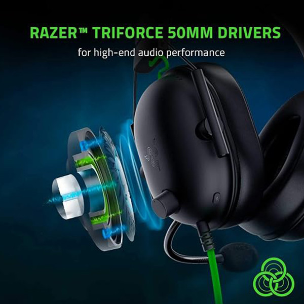 Razer Blackshark V2k-wired Gaiming Headset Black - mobile shop in Hamra, Beirut, Lebanon. New and used phones, iPhone, Samsung, Huawei, Xiaomi, Oppo, Realme, Honor, Google Pixel, tablets, laptops, computers, and accessories. متجر موبايلات في الحمرا، بيروت، لبنان. هواتف جديدة ومستعملة، آيفون، سامسونج، هواوي، شاومي، أوبو، ريلمي، هونر، جوجل بيكسل، أجهزة لوحية، لابتوبات، كمبيوترات، واكسسوارات.
