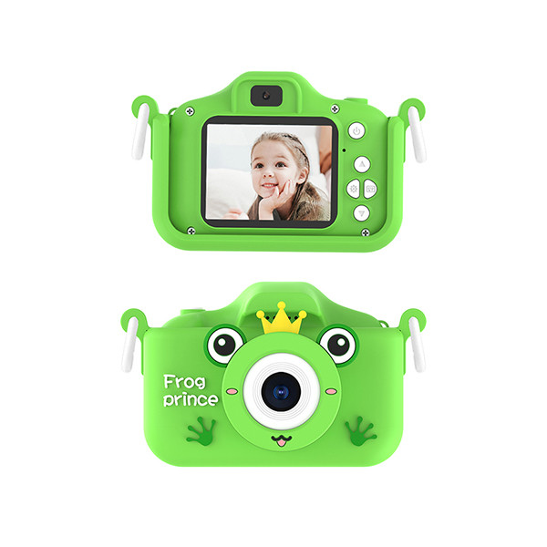 Children's fun camera frog prince theme green - mobile shop in Hamra, Beirut, Lebanon. New and used phones, iPhone, Samsung, Huawei, Xiaomi, Oppo, Realme, Honor, Google Pixel, tablets, laptops, computers, and accessories. متجر موبايلات في الحمرا، بيروت، لبنان. هواتف جديدة ومستعملة، آيفون، سامسونج، هواوي، شاومي، أوبو، ريلمي، هونر، جوجل بيكسل، أجهزة لوحية، لابتوبات، كمبيوترات، واكسسوارات.