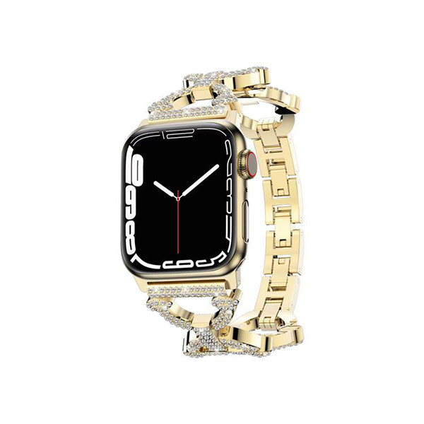 Green Lion Bello Crystal Gold With Stras Apple Watch Strap 38/40/41MM, mobiles, lebanon, samsung, iphones, new, used, laptops, computers, huawei, phone, mobile prices in lebanon,mobile prices