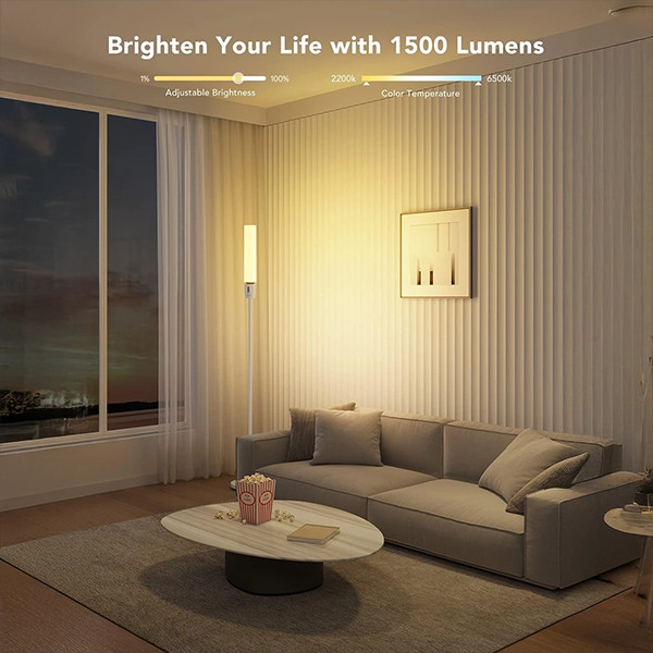 Govee RGBICWW Cylinder Floor Lamp - mobile shop in Hamra, Beirut, Lebanon. New and used phones, iPhone, Samsung, Huawei, Xiaomi, Oppo, Realme, Honor, Google Pixel, tablets, laptops, computers, and accessories. متجر موبايلات في الحمرا، بيروت، لبنان. هواتف جديدة ومستعملة، آيفون، سامسونج، هواوي، شاومي، أوبو، ريلمي، هونر، جوجل بيكسل، أجهزة لوحية، لابتوبات، كمبيوترات، واكسسوارات.