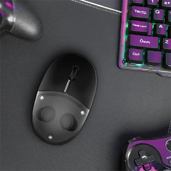 Porodo TWS Earbud Wireles Mouse-Black - mobile shop in Hamra, Beirut, Lebanon. New and used phones, iPhone, Samsung, Huawei, Xiaomi, Oppo, Realme, Honor, Google Pixel, tablets, laptops, computers, and accessories. متجر موبايلات في الحمرا، بيروت، لبنان. هواتف جديدة ومستعملة، آيفون، سامسونج، هواوي، شاومي، أوبو، ريلمي، هونر، جوجل بيكسل، أجهزة لوحية، لابتوبات، كمبيوترات، واكسسوارات.