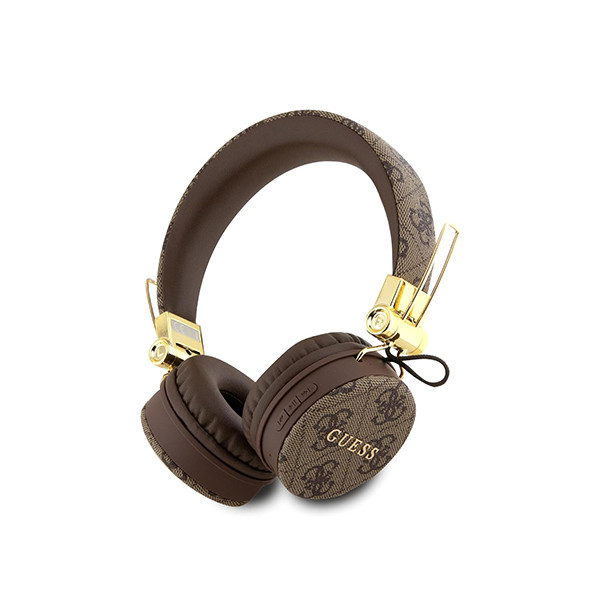 Guess Wireless Headphones 4G  PU Leather with Metal Logo - Brown, mobiles, lebanon, samsung, iphones, new, used, laptops, computers, huawei, phone, mobile prices in lebanon,mobile prices