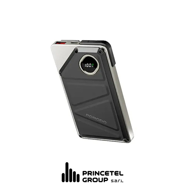 Porodo 10000mAh   Powerbank 2xType-C, USB A and Type C and  Digital Display with C &  Lightning Cable- Black - mobile shop in Hamra, Beirut, Lebanon. New and used phones, iPhone, Samsung, Huawei, Xiaomi, Oppo, Realme, Honor, Google Pixel, tablets, laptops, computers, and accessories. متجر موبايلات في الحمرا، بيروت، لبنان. هواتف جديدة ومستعملة، آيفون، سامسونج، هواوي، شاومي، أوبو، ريلمي، هونر، جوجل بيكسل، أجهزة لوحية، لابتوبات، كمبيوترات، واكسسوارات.