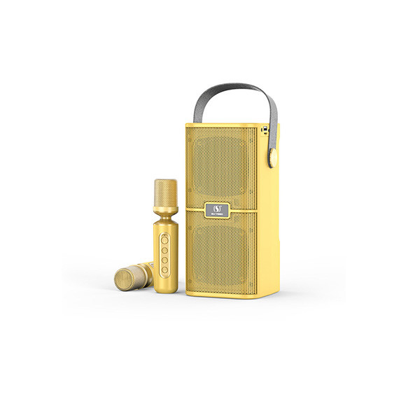 Ys-218 Hifi Wireless Karaoke Speaker With 2 Wireless Microphone Yellow, mobiles, lebanon, samsung, iphones, new, used, laptops, computers, huawei, phone, mobile prices in lebanon,mobile prices