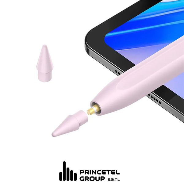 Baseus Smooth Writing Capacitive Stylus Pen Pink - mobile shop in Hamra, Beirut, Lebanon. New and used phones, iPhone, Samsung, Huawei, Xiaomi, Oppo, Realme, Honor, Google Pixel, tablets, laptops, computers, and accessories. متجر موبايلات في الحمرا، بيروت، لبنان. هواتف جديدة ومستعملة، آيفون، سامسونج، هواوي، شاومي، أوبو، ريلمي، هونر، جوجل بيكسل، أجهزة لوحية، لابتوبات، كمبيوترات، واكسسوارات.