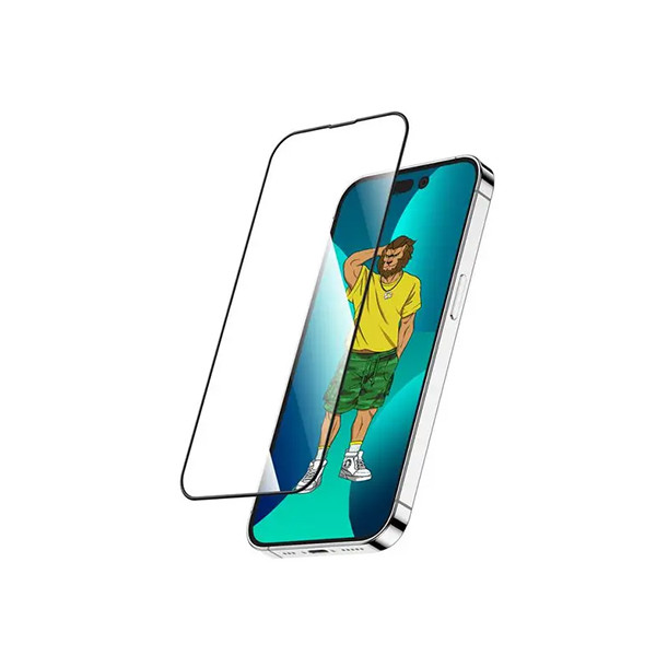 Green 3D Silicone HD Glass Screen Protector For Iphone 14 Pro Max (6.7")-Clear, mobiles, lebanon, samsung, iphones, new, used, laptops, computers, huawei, phone, mobile prices in lebanon,mobile prices