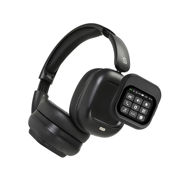 Porodo SoundTec Headphone With Removable Touch Screen - Black, mobiles, lebanon, samsung, iphones, new, used, laptops, computers, huawei, phone, mobile prices in lebanon,mobile prices