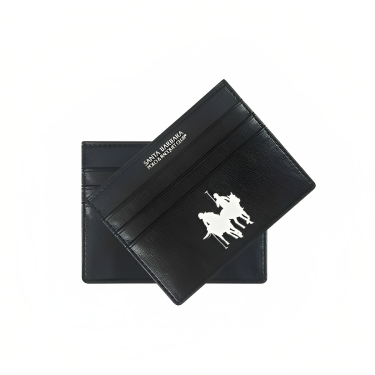 Santa Barbara Polo & Racquet Club Card Bag Braiding Texture High Capacity Multifunction Card Package Holder - Black, mobiles, lebanon, samsung, iphones, new, used, laptops, computers, huawei, phone, mobile prices in lebanon,mobile prices
