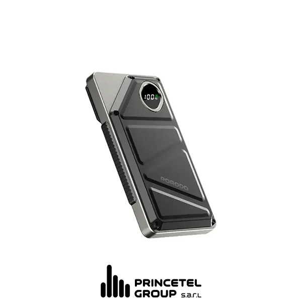 Porodo 10000mAh   Powerbank 2xType-C, USB A and Type C and  Digital Display with C &  Lightning Cable- Black - mobile shop in Hamra, Beirut, Lebanon. New and used phones, iPhone, Samsung, Huawei, Xiaomi, Oppo, Realme, Honor, Google Pixel, tablets, laptops, computers, and accessories. متجر موبايلات في الحمرا، بيروت، لبنان. هواتف جديدة ومستعملة، آيفون، سامسونج، هواوي، شاومي، أوبو، ريلمي، هونر، جوجل بيكسل، أجهزة لوحية، لابتوبات، كمبيوترات، واكسسوارات.