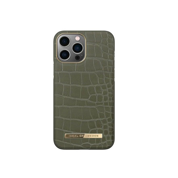 ideal of Sweden Atelier, iPhone 13 Pro Max - Case, Khaki Croco, mobiles, lebanon, samsung, iphones, new, used, laptops, computers, huawei, phone, mobile prices in lebanon,mobile prices