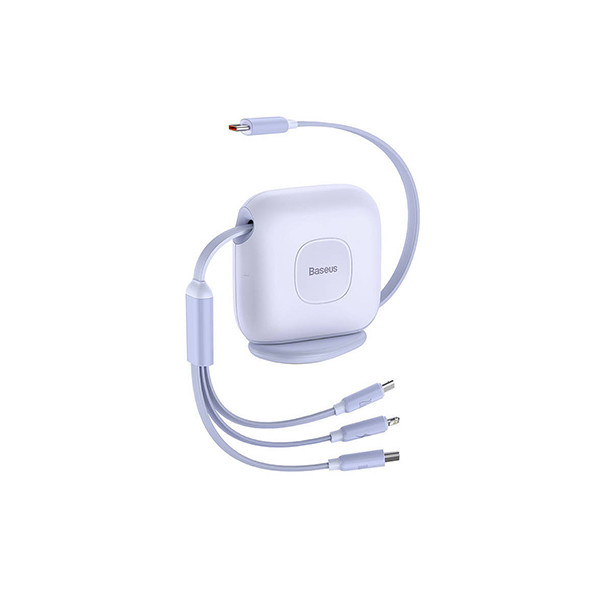 Baseus 3-In-1 Fast Charging Cable Desktop Organizer  Purple, mobiles, lebanon, samsung, iphones, new, used, laptops, computers, huawei, phone, mobile prices in lebanon,mobile prices