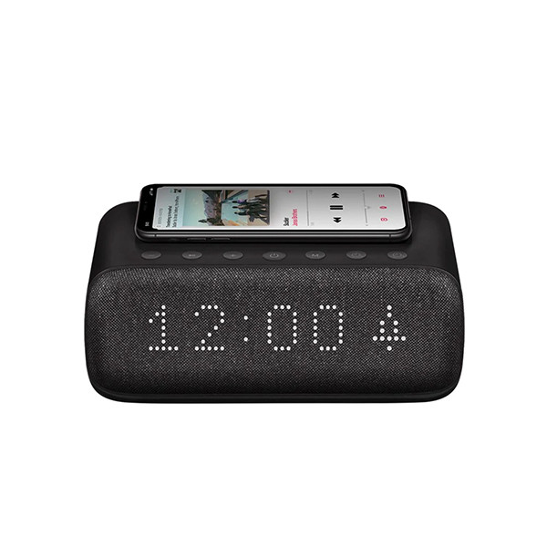 Viva Madrid Vangurad Life Plus Boom Digital Alarm Clock  With Wireless Charging Black, mobiles, lebanon, samsung, iphones, new, used, laptops, computers, huawei, phone, mobile prices in lebanon,mobile prices