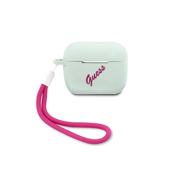 Guess Airpod Case Compatible with Airpods Pro Silicone Vintage - Blue / Fushia, mobiles, lebanon, samsung, iphones, new, used, laptops, computers, huawei, phone, mobile prices in lebanon,mobile prices