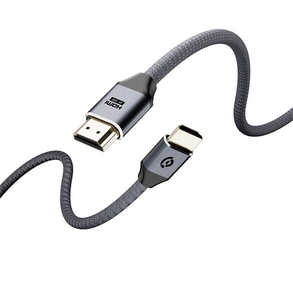 Powerology 8k HDM to HDMI Braided Cable 3m Grey, mobiles, lebanon, samsung, iphones, new, used, laptops, computers, huawei, phone, mobile prices in lebanon,mobile prices