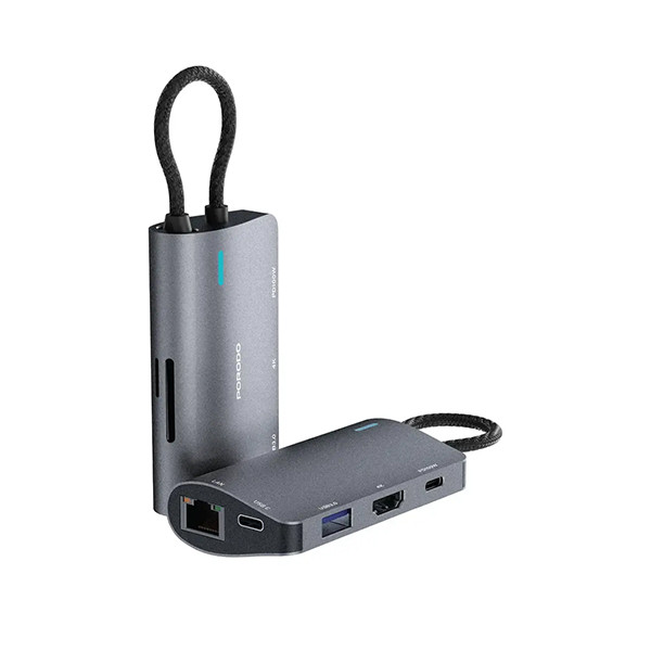 Porodo 7-1 Multi Port USB 7-1 PD 100W, mobiles, lebanon, samsung, iphones, new, used, laptops, computers, huawei, phone, mobile prices in lebanon,mobile prices