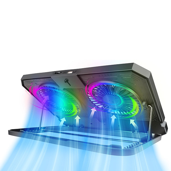 Porodo Gaming Crystal Shell Laptop Adjustable Cooling Stand - Black - mobile shop in Hamra, Beirut, Lebanon. New and used phones, iPhone, Samsung, Huawei, Xiaomi, Oppo, Realme, Honor, Google Pixel, tablets, laptops, computers, and accessories. متجر موبايلات في الحمرا، بيروت، لبنان. هواتف جديدة ومستعملة، آيفون، سامسونج، هواوي، شاومي، أوبو، ريلمي، هونر، جوجل بيكسل، أجهزة لوحية، لابتوبات، كمبيوترات، واكسسوارات.