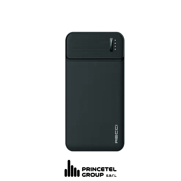 Recci power Bank burton 20000 mAh RPB-N17-Black - mobile shop in Hamra, Beirut, Lebanon. New and used phones, iPhone, Samsung, Huawei, Xiaomi, Oppo, Realme, Honor, Google Pixel, tablets, laptops, computers, and accessories. متجر موبايلات في الحمرا، بيروت، لبنان. هواتف جديدة ومستعملة، آيفون، سامسونج، هواوي، شاومي، أوبو، ريلمي، هونر، جوجل بيكسل، أجهزة لوحية، لابتوبات، كمبيوترات، واكسسوارات.