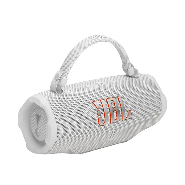 JBL Charge 6 Splashproof Portable Bluetooth Speaker -White - mobile shop in Hamra, Beirut, Lebanon. New and used phones, iPhone, Samsung, Huawei, Xiaomi, Oppo, Realme, Honor, Google Pixel, tablets, laptops, computers, and accessories. متجر موبايلات في الحمرا، بيروت، لبنان. هواتف جديدة ومستعملة، آيفون، سامسونج، هواوي، شاومي، أوبو، ريلمي، هونر، جوجل بيكسل، أجهزة لوحية، لابتوبات، كمبيوترات، واكسسوارات.