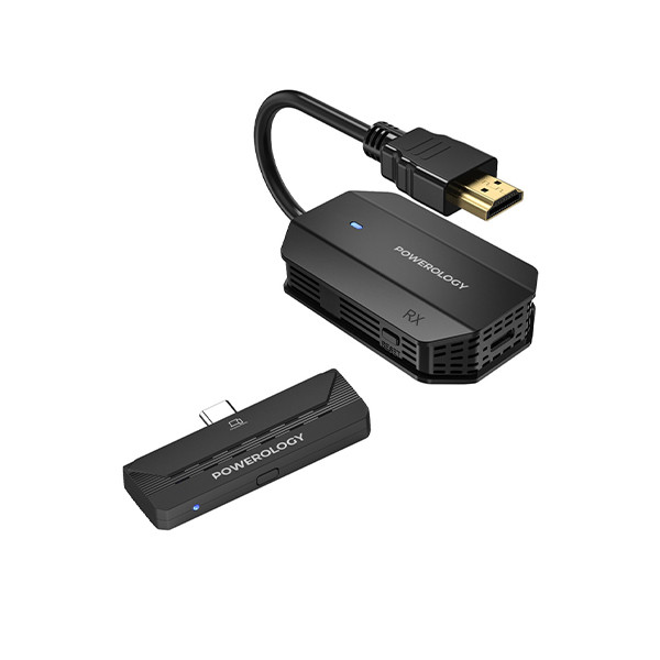 Powerology Wireless  HDMI Mirroring Adapter With Type-C  Version - Black, mobiles, lebanon, samsung, iphones, new, used, laptops, computers, huawei, phone, mobile prices in lebanon,mobile prices