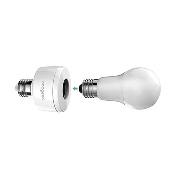 Koogeek Smart Light Socket - mobile shop in Hamra, Beirut, Lebanon. New and used phones, iPhone, Samsung, Huawei, Xiaomi, Oppo, Realme, Honor, Google Pixel, tablets, laptops, computers, and accessories. متجر موبايلات في الحمرا، بيروت، لبنان. هواتف جديدة ومستعملة، آيفون، سامسونج، هواوي، شاومي، أوبو، ريلمي، هونر، جوجل بيكسل، أجهزة لوحية، لابتوبات، كمبيوترات، واكسسوارات.