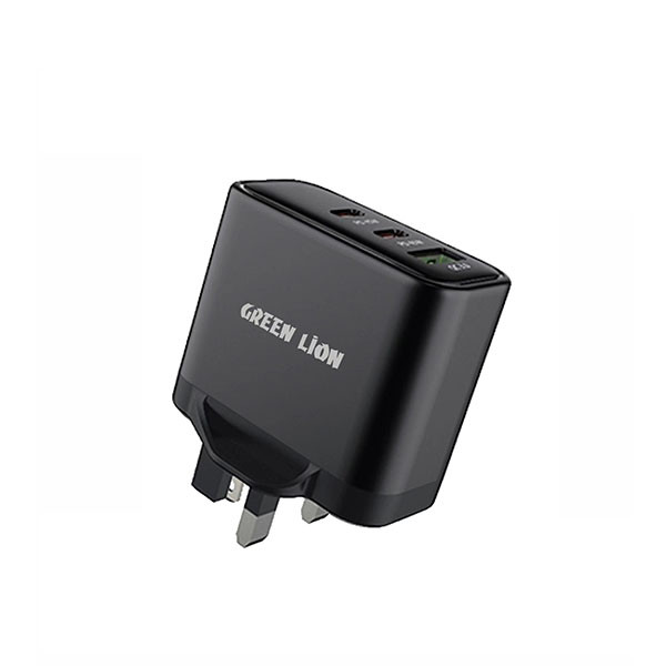 Green Lion Ultra Quick 3 output compact charger with 2 cables 50w, mobiles, lebanon, samsung, iphones, new, used, laptops, computers, huawei, phone, mobile prices in lebanon,mobile prices