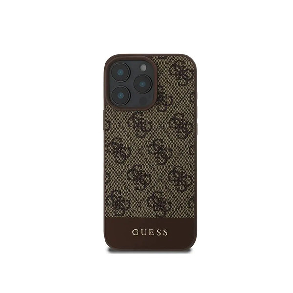 Guess Magsafe IML Hard Case With 4G Design For iPhone 16 Pro - Brown, mobiles, lebanon, samsung, iphones, new, used, laptops, computers, huawei, phone, mobile prices in lebanon,mobile prices