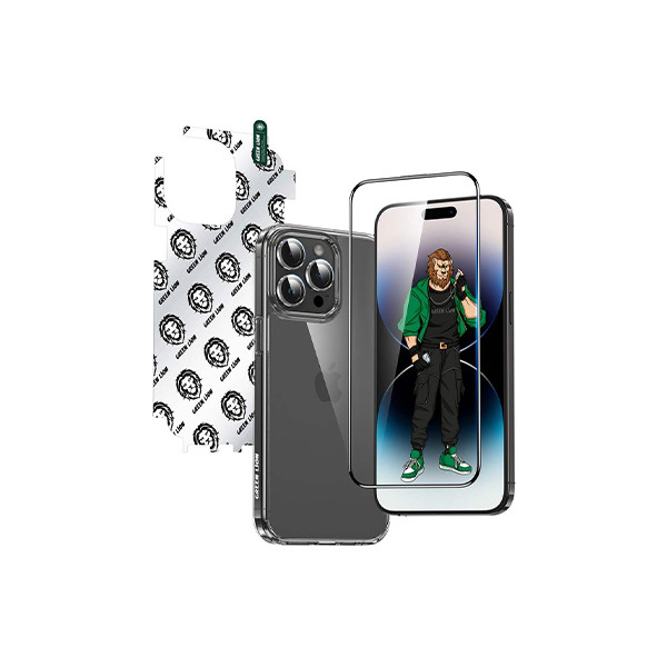 Green Lion 4 in 1 Defender Pack For Iphone 15 PRO- Transparent, mobiles, lebanon, samsung, iphones, new, used, laptops, computers, huawei, phone, mobile prices in lebanon,mobile prices