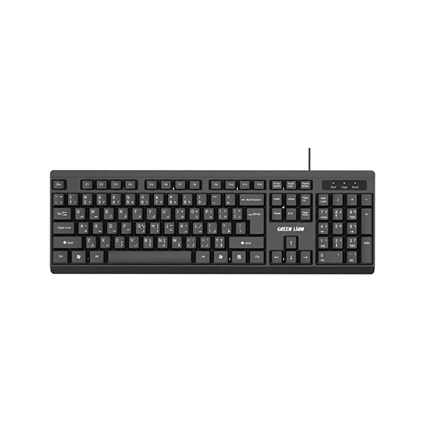 Green Lion GKM- 100 Wired Keyboard and mouse - Black - mobile shop in Hamra, Beirut, Lebanon. New and used phones, iPhone, Samsung, Huawei, Xiaomi, Oppo, Realme, Honor, Google Pixel, tablets, laptops, computers, and accessories. متجر موبايلات في الحمرا، بيروت، لبنان. هواتف جديدة ومستعملة، آيفون، سامسونج، هواوي، شاومي، أوبو، ريلمي، هونر، جوجل بيكسل، أجهزة لوحية، لابتوبات، كمبيوترات، واكسسوارات.