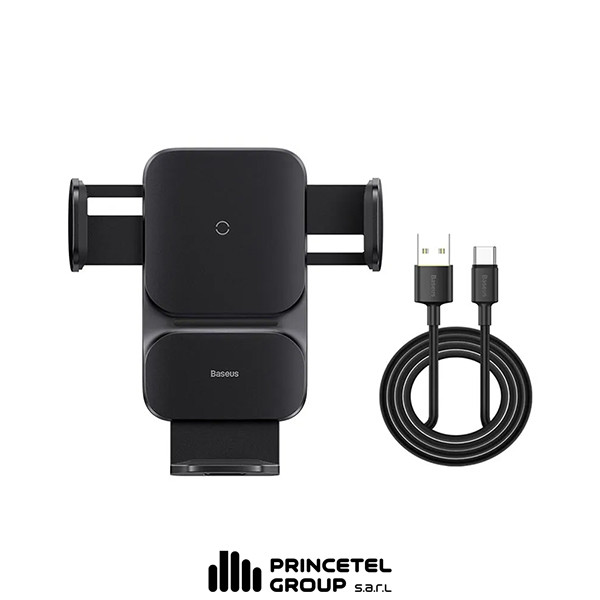 Baseus Wisdom Auto Alignment Car mount Wirless Charger - mobile shop in Hamra, Beirut, Lebanon. New and used phones, iPhone, Samsung, Huawei, Xiaomi, Oppo, Realme, Honor, Google Pixel, tablets, laptops, computers, and accessories. متجر موبايلات في الحمرا، بيروت، لبنان. هواتف جديدة ومستعملة، آيفون، سامسونج، هواوي، شاومي، أوبو، ريلمي، هونر، جوجل بيكسل، أجهزة لوحية، لابتوبات، كمبيوترات، واكسسوارات.