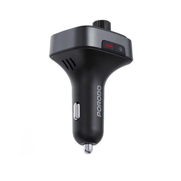 Porodo Dual PD 30W Bluetooth FM Transmitter With USB Disk Reading BLACK - mobile shop in Hamra, Beirut, Lebanon. New and used phones, iPhone, Samsung, Huawei, Xiaomi, Oppo, Realme, Honor, Google Pixel, tablets, laptops, computers, and accessories. متجر موبايلات في الحمرا، بيروت، لبنان. هواتف جديدة ومستعملة، آيفون، سامسونج، هواوي، شاومي، أوبو، ريلمي، هونر، جوجل بيكسل، أجهزة لوحية، لابتوبات، كمبيوترات، واكسسوارات.
