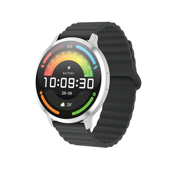 Powerology Aura IPX68 Smartwatch - Silver Case + Black Magnetic Strap, mobiles, lebanon, samsung, iphones, new, used, laptops, computers, huawei, phone, mobile prices in lebanon,mobile prices
