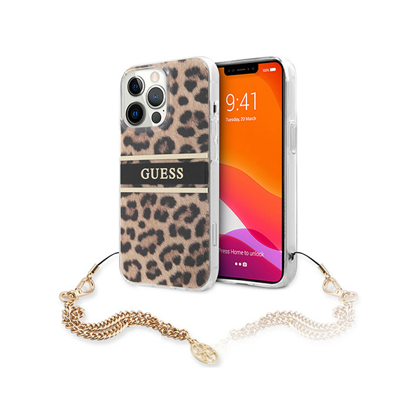 Guess Leopard case with charm for iPhone 13 Pro, mobiles, lebanon, samsung, iphones, new, used, laptops, computers, huawei, phone, mobile prices in lebanon,mobile prices