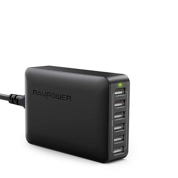 Ravpower  60W 12A 6-Port Desktop Charger, mobiles, lebanon, samsung, iphones, new, used, laptops, computers, huawei, phone, mobile prices in lebanon,mobile prices
