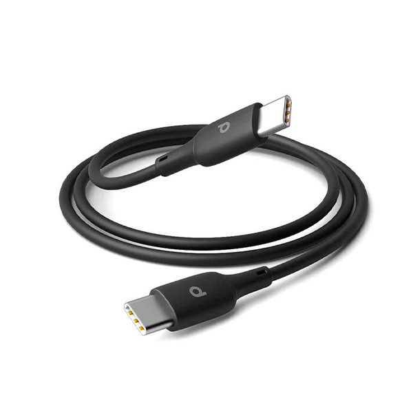 Porodo Blue PVC Type-C To Type-Cable 1M 60W-Black, mobiles, lebanon, samsung, iphones, new, used, laptops, computers, huawei, phone, mobile prices in lebanon,mobile prices
