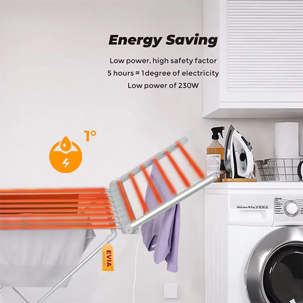 Electric Clothes Airer, Foldable Laundry Drying Rack with 2 Side Wings, 15kg Capacity Standing - mobile shop in Hamra, Beirut, Lebanon. New and used phones, iPhone, Samsung, Huawei, Xiaomi, Oppo, Realme, Honor, Google Pixel, tablets, laptops, computers, and accessories. متجر موبايلات في الحمرا، بيروت، لبنان. هواتف جديدة ومستعملة، آيفون، سامسونج، هواوي، شاومي، أوبو، ريلمي، هونر، جوجل بيكسل، أجهزة لوحية، لابتوبات، كمبيوترات، واكسسوارات.