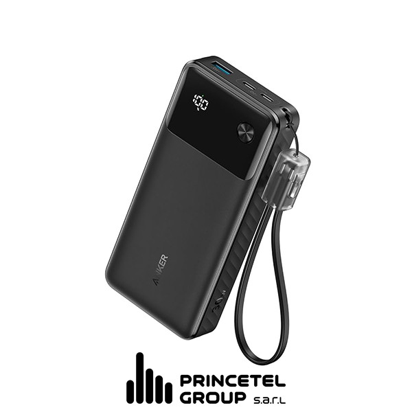 Anker  Power Bank 20K 30W Black - mobile shop in Hamra, Beirut, Lebanon. New and used phones, iPhone, Samsung, Huawei, Xiaomi, Oppo, Realme, Honor, Google Pixel, tablets, laptops, computers, and accessories. متجر موبايلات في الحمرا، بيروت، لبنان. هواتف جديدة ومستعملة، آيفون، سامسونج، هواوي، شاومي، أوبو، ريلمي، هونر، جوجل بيكسل، أجهزة لوحية، لابتوبات، كمبيوترات، واكسسوارات.