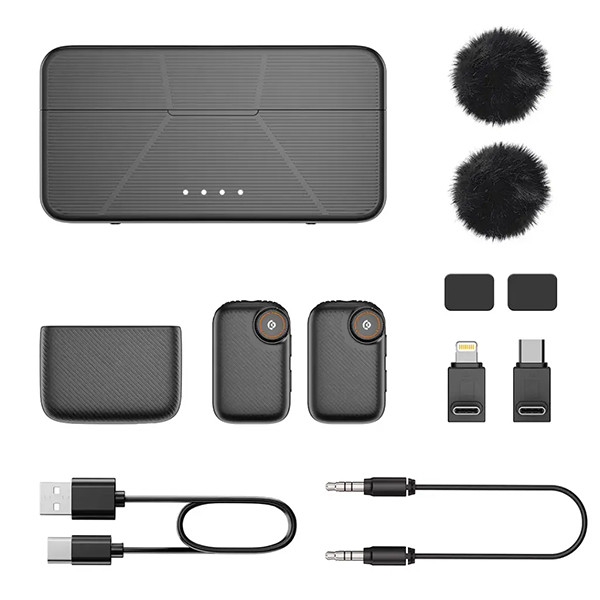 Powerology Pure Q1  Microphone With AI Noise cancelling  Touch Screen - Black - mobile shop in Hamra, Beirut, Lebanon. New and used phones, iPhone, Samsung, Huawei, Xiaomi, Oppo, Realme, Honor, Google Pixel, tablets, laptops, computers, and accessories. متجر موبايلات في الحمرا، بيروت، لبنان. هواتف جديدة ومستعملة، آيفون، سامسونج، هواوي، شاومي، أوبو، ريلمي، هونر، جوجل بيكسل، أجهزة لوحية، لابتوبات، كمبيوترات، واكسسوارات.